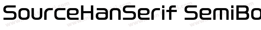 SourceHanSerif SemiBold 83pv RKSJ H字体转换